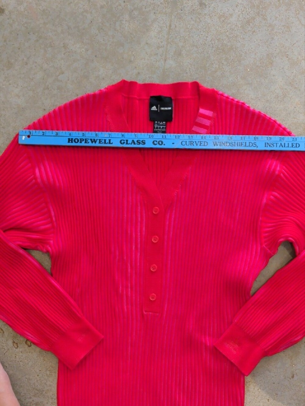 Adidas Ivy Park Pink And Red Ribbed Romper - Picture 9 of 11